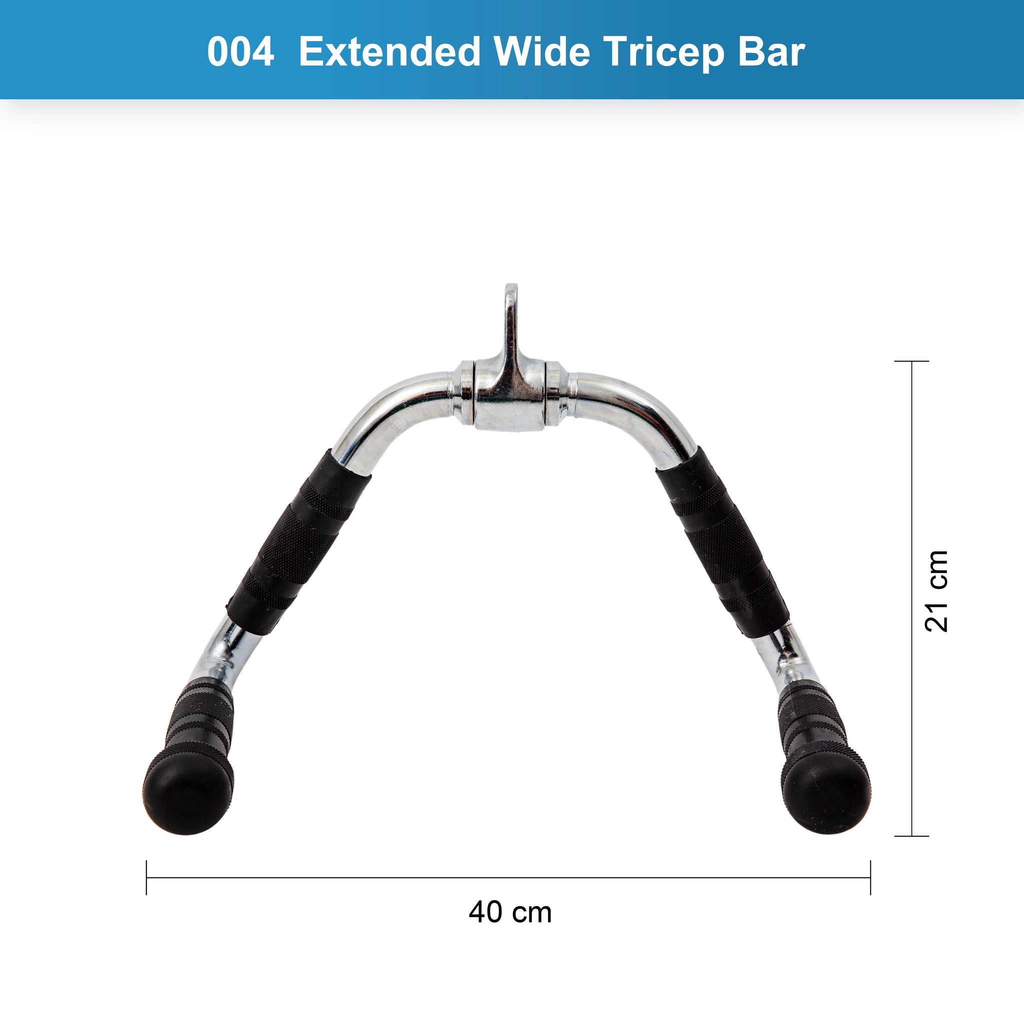 Extended Wide Tricep Bar Cable Attachment - Oli Joy Sports 