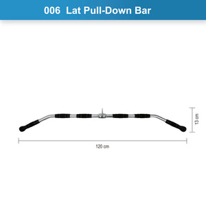 Gym Attachment Bundle -Lat Pull-Down Bar & Revolving Straight Bar