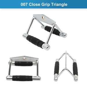 Close Grip Triangle Cable Bar Cable Attachment