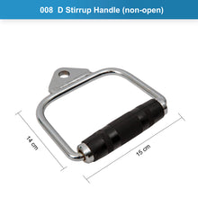 Load image into Gallery viewer, D Stirrup Handle (non-open) Cable Attachment

