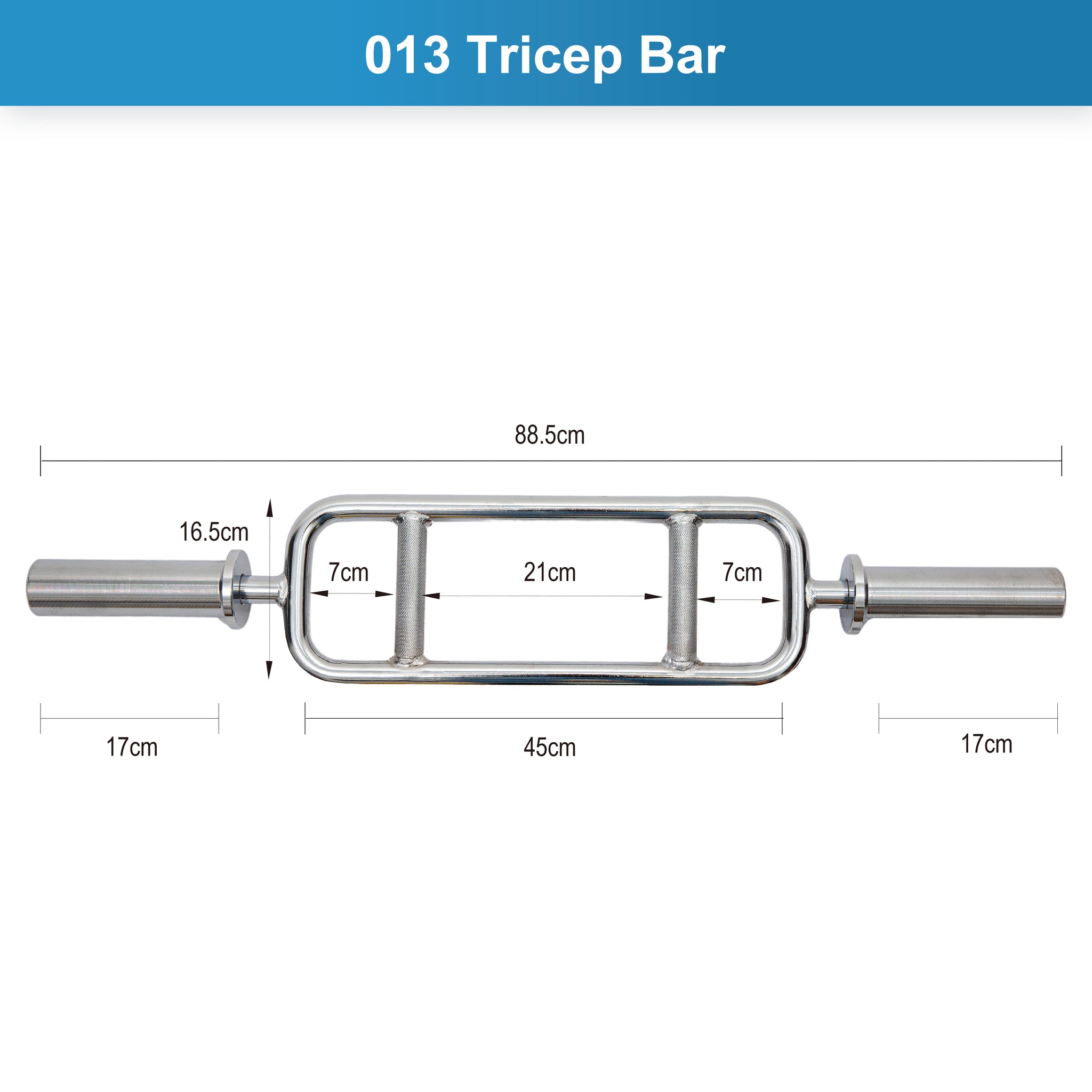 Tricep Bar/ Hammer Curl Barbell - Oli Joy Sports 