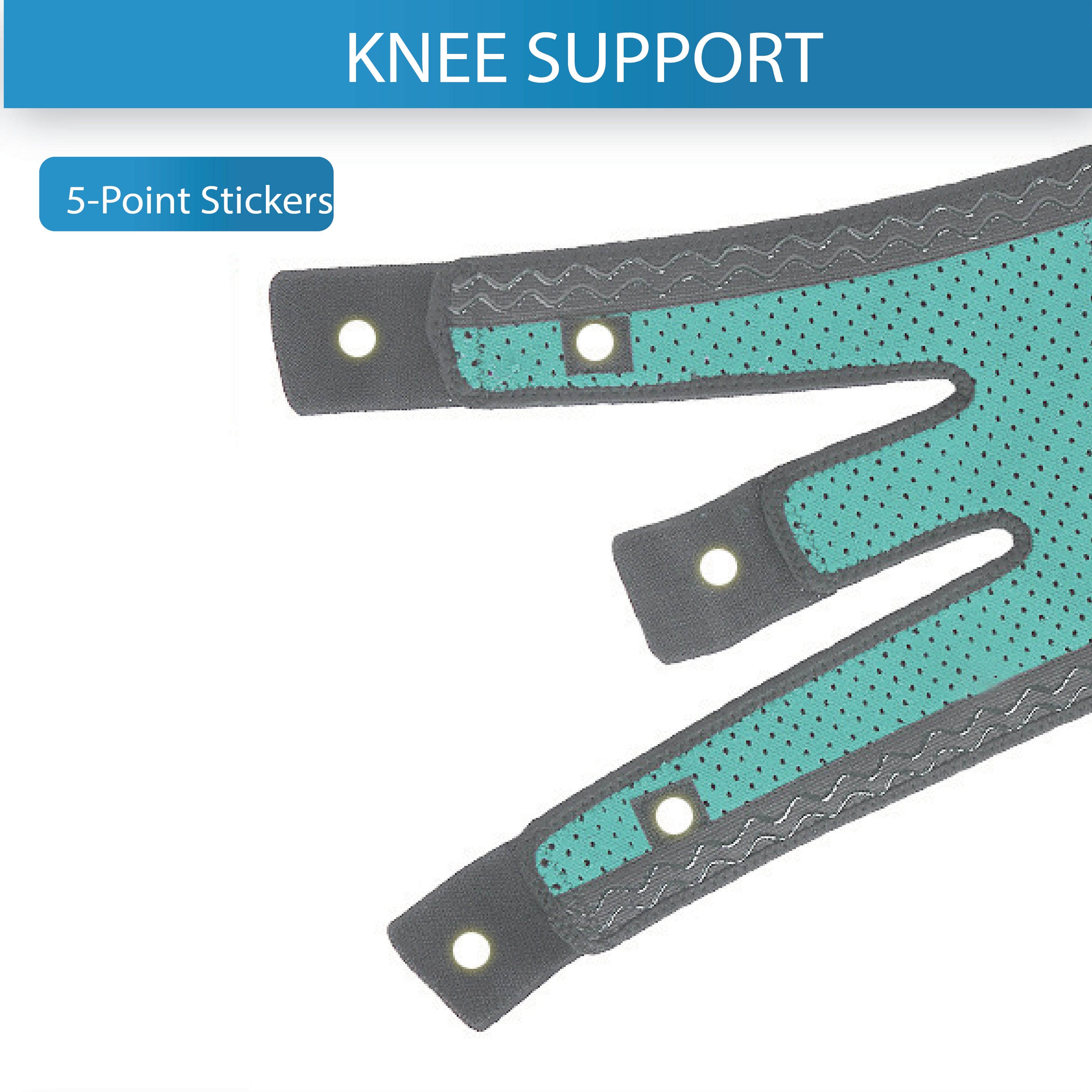 Elastic Knee Support Open-Patella Brace - Oli Joy Sports 