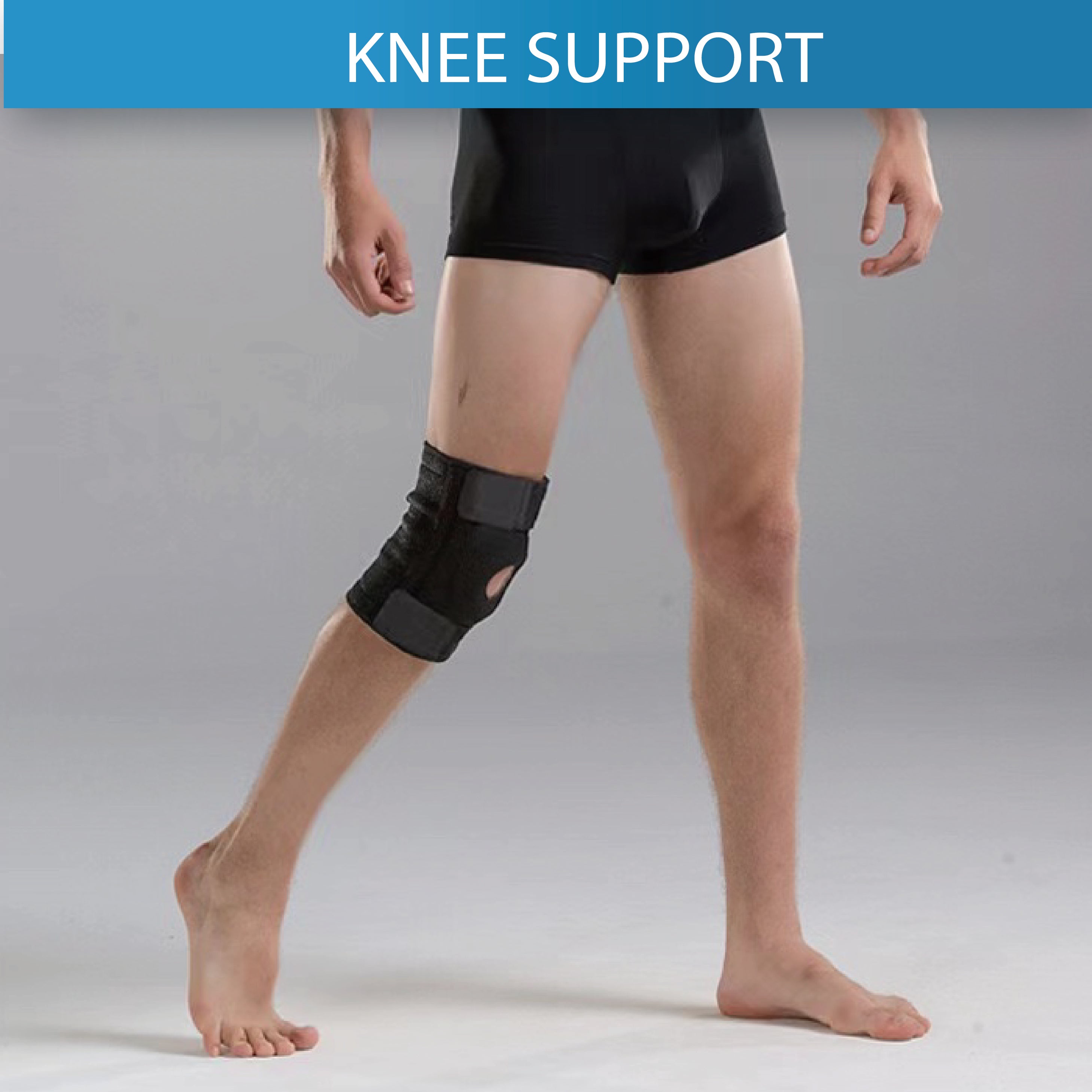 Elastic Knee Support Open-Patella Brace - Oli Joy Sports 