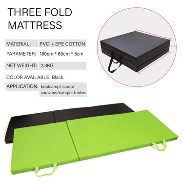 Tri- Fold Exercise Mat - Oli Joy Sports 
