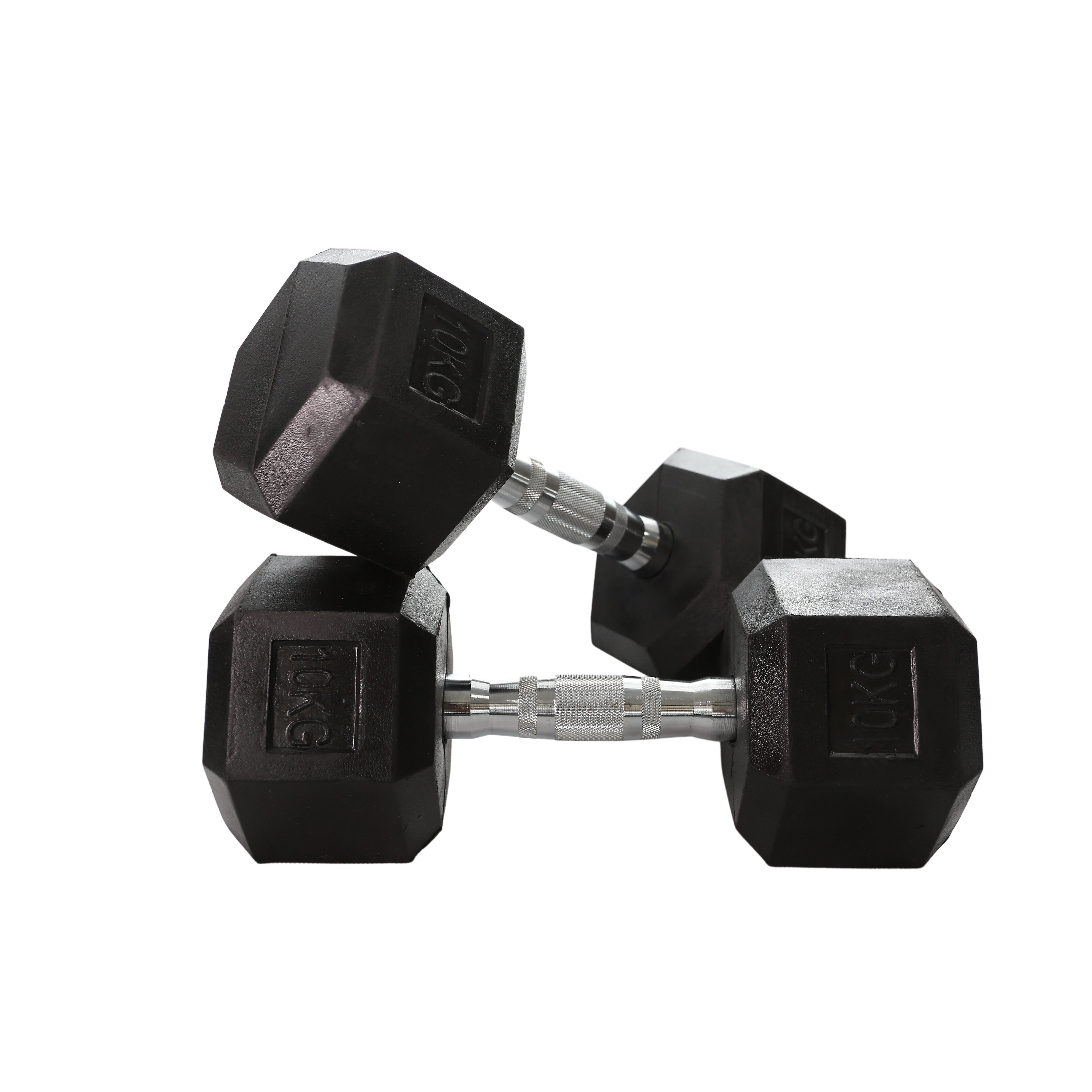 Rubber Hex Dumbbell (2.5kg-50kg/ 2.5kg increments) - Oli Joy Sports 