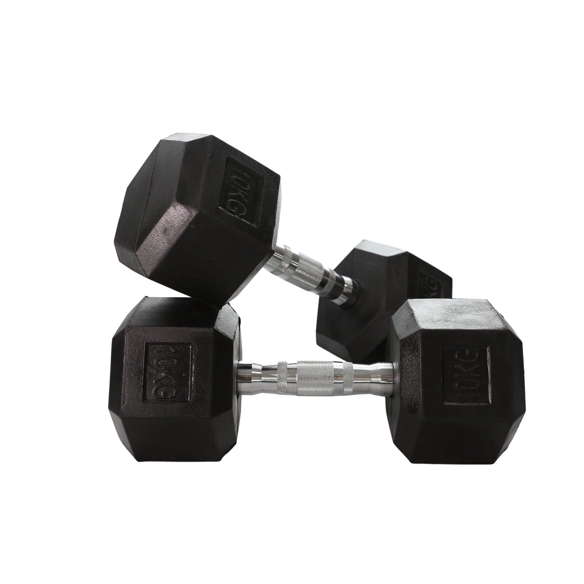 Rubber Hex Dumbbell (2.5kg-50kg/ 2.5kg increments) - Oli Joy Sports 