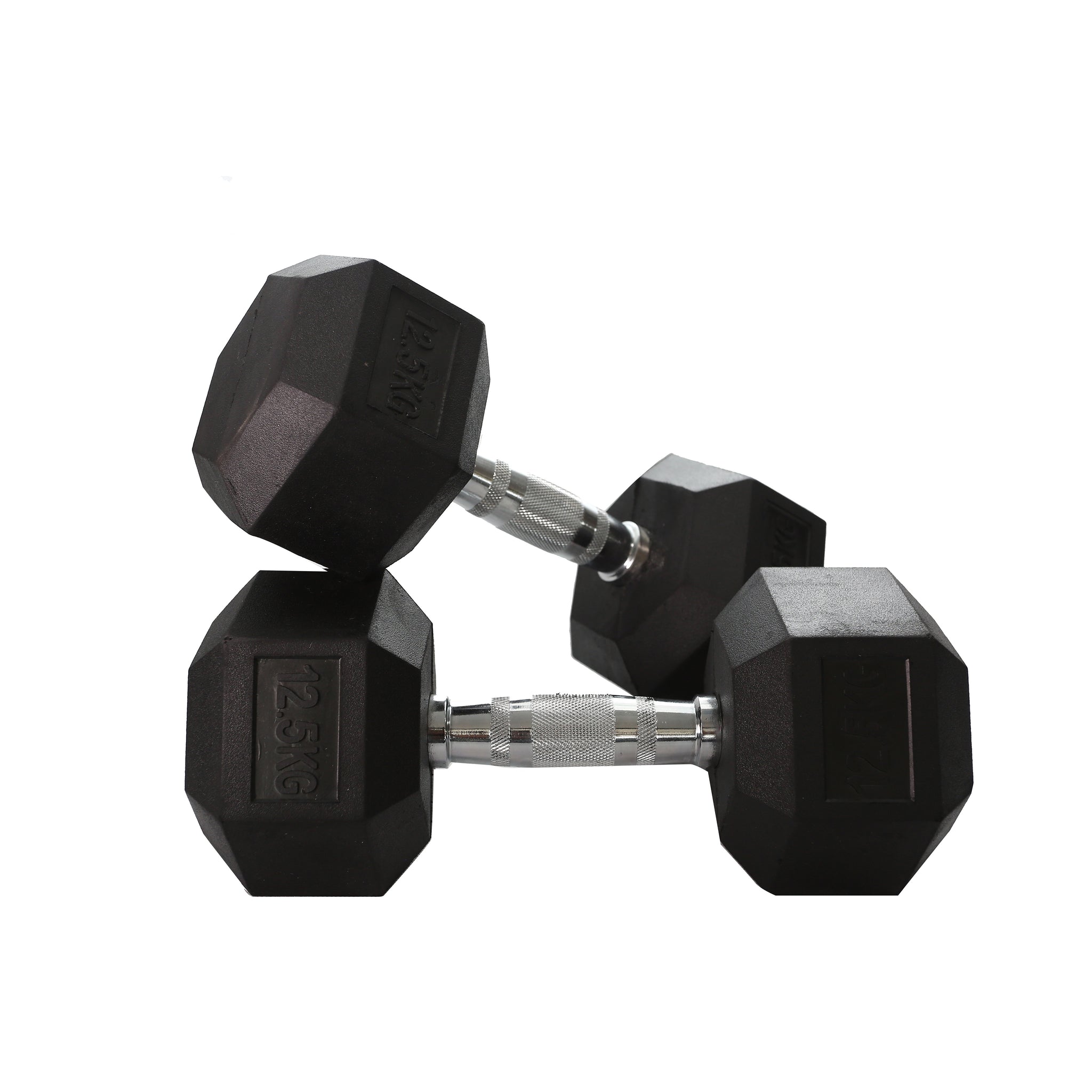 Rubber Hex Dumbbell (2.5kg-50kg/ 2.5kg increments) - Oli Joy Sports 