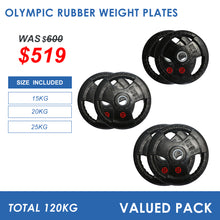 Load image into Gallery viewer, 120kg Olympic Weight Plates Bundle (15/20/25) - Oli Joy Sports 
