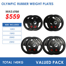 Load image into Gallery viewer, 140kg Olympic Weight Plates Bundle (10/15/20/25) - Oli Joy Sports 
