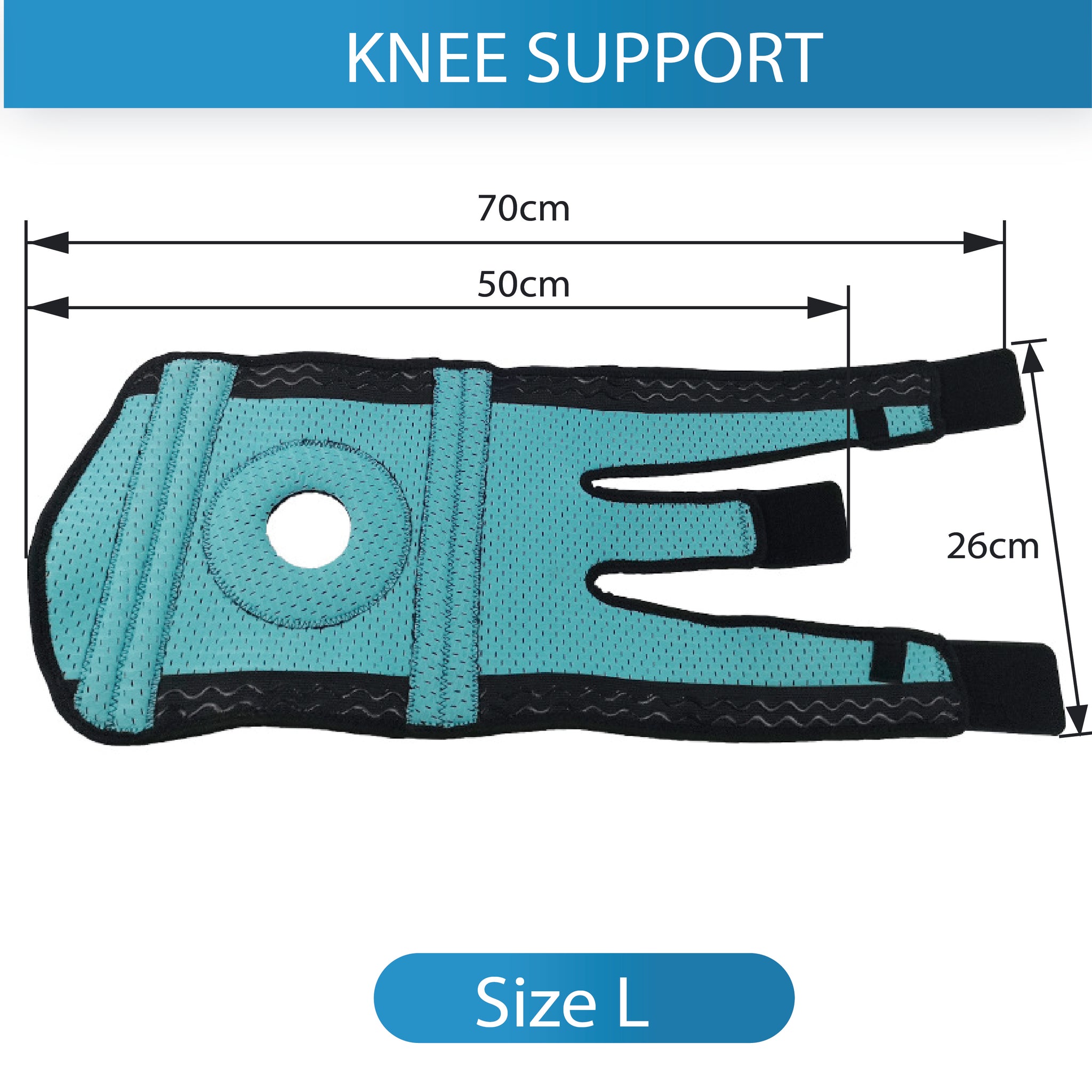 Elastic Knee Support Open-Patella Brace - Oli Joy Sports 
