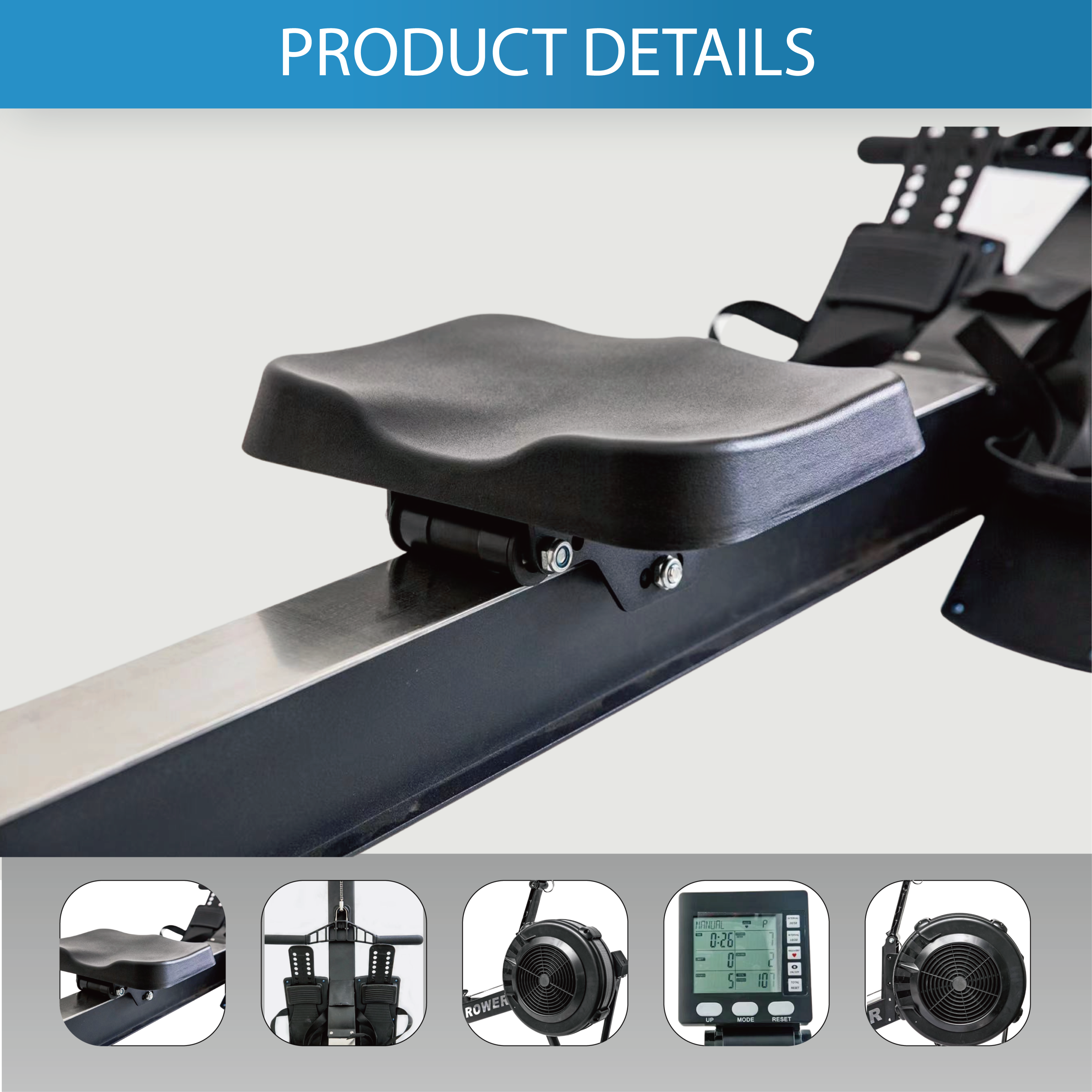 Air Resistant Rowing Machine - Oli Joy Sports 