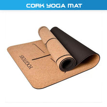 Load image into Gallery viewer, Cork Yoga Mat 6mm Anti-Slip
