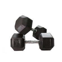Load image into Gallery viewer, Rubber Hex Dumbbell (2.5kg-50kg/ 2.5kg increments)
