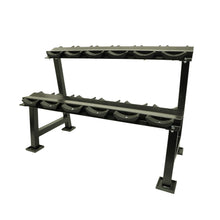 Load image into Gallery viewer, 2 Layers Dumbbell Storage Rack Adjustable Space
