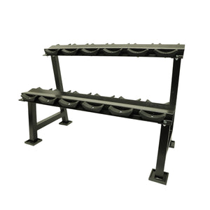 2 Layers Dumbbell Storage Rack Adjustable Space