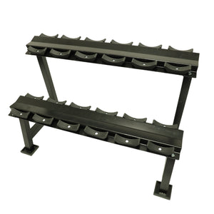 2 Layers Dumbbell Storage Rack Adjustable Space