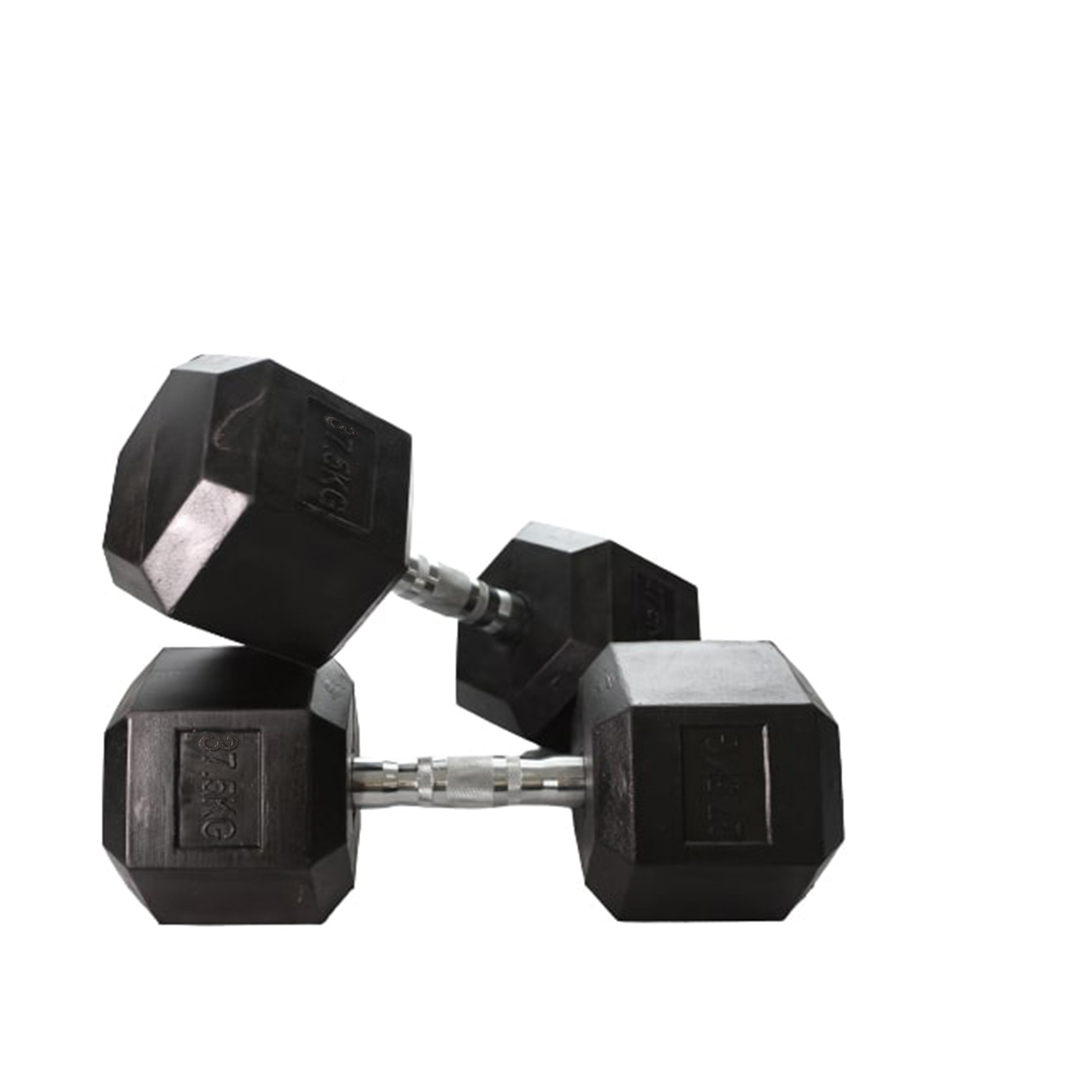 Rubber Hex Dumbbell (2.5kg-50kg/ 2.5kg increments) - Oli Joy Sports 