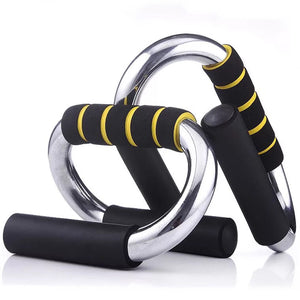 Steel Push Up Bar Stand Grip Workout Home Fitness Foam Coated Handle Exercise