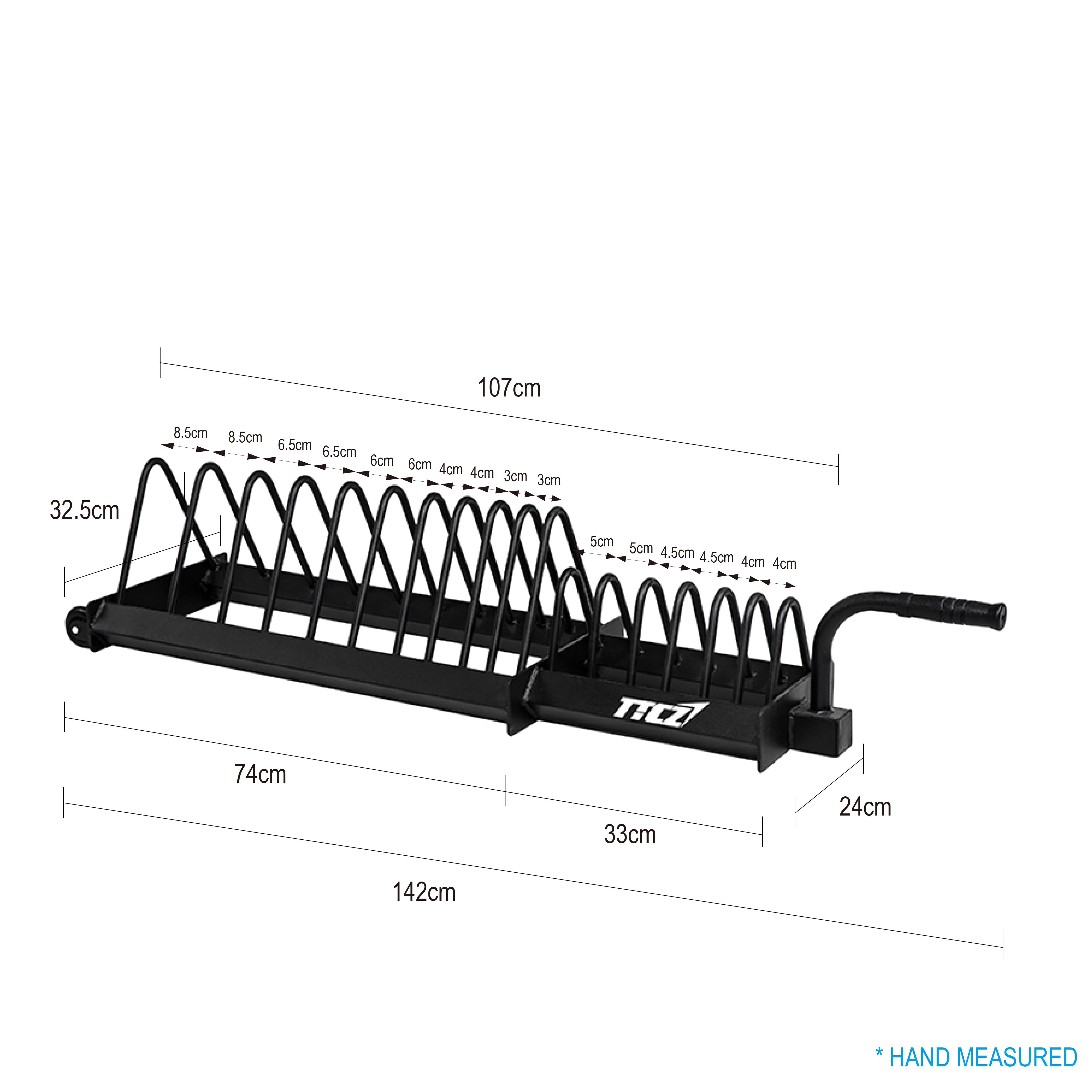 Bumper Plates Storage Trolley Toaster Rack - Oli Joy Sports 