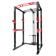 Load image into Gallery viewer, Commercial Grade Power Rack Cage Plus Cable Crossover Attachment (Black Colour)
