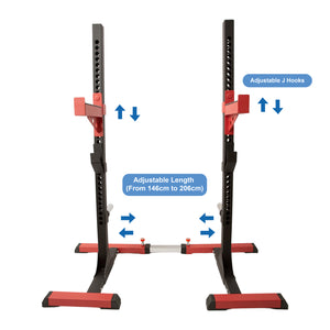 Adjustable Squat Rack Weight Lifting Stand