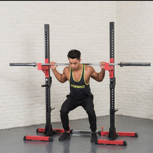 Adjustable Squat Rack Weight Lifting Stand