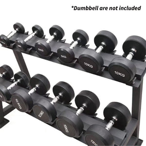 2 Layers Dumbbell Storage Rack Adjustable Space