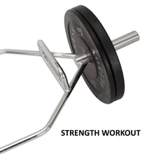 Load image into Gallery viewer, 120kg Black Bumper Plates &amp; Hex Trap Barbell Bundle - Oli Joy Sports 
