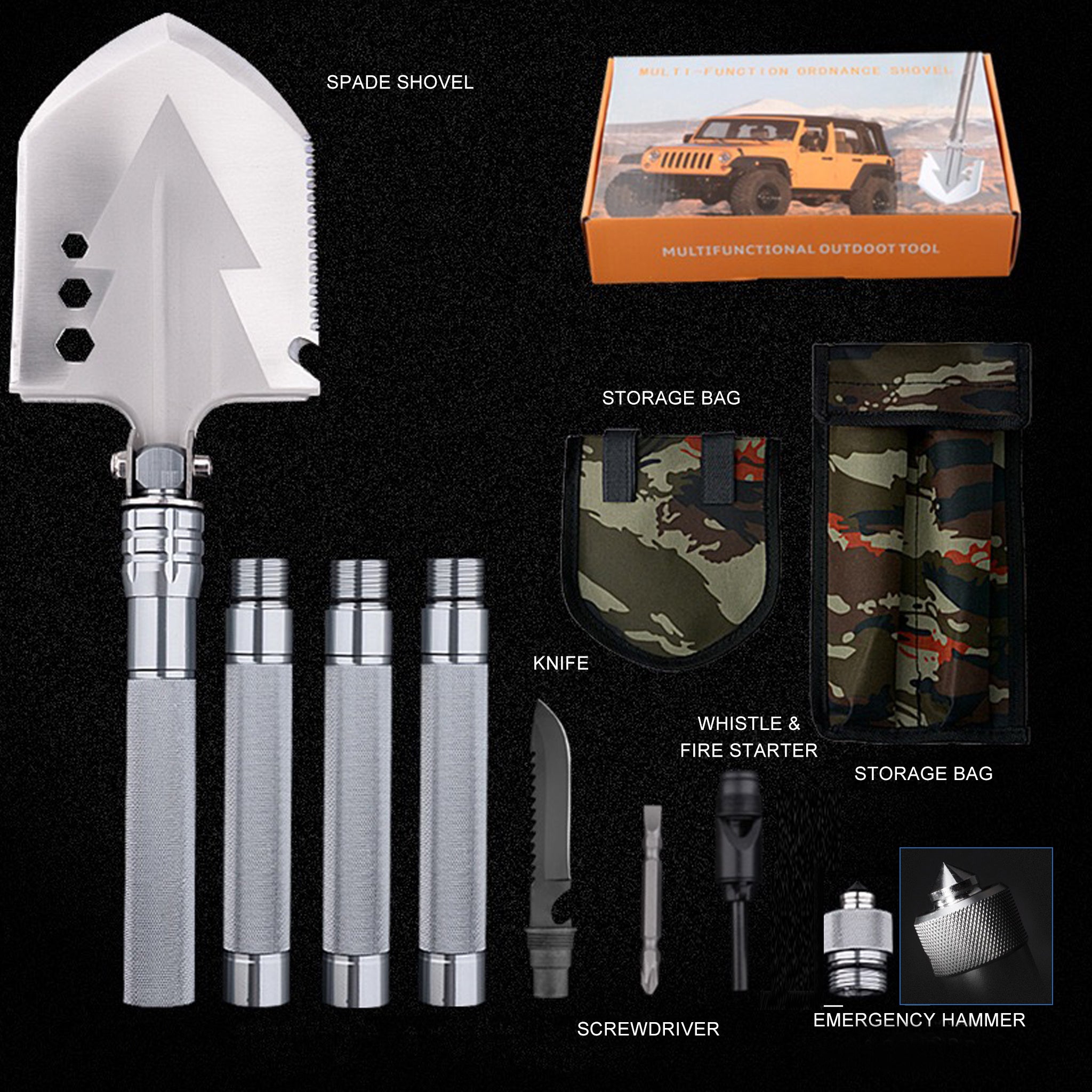 Outdoor Camping Shovel - Oli Joy Sports 