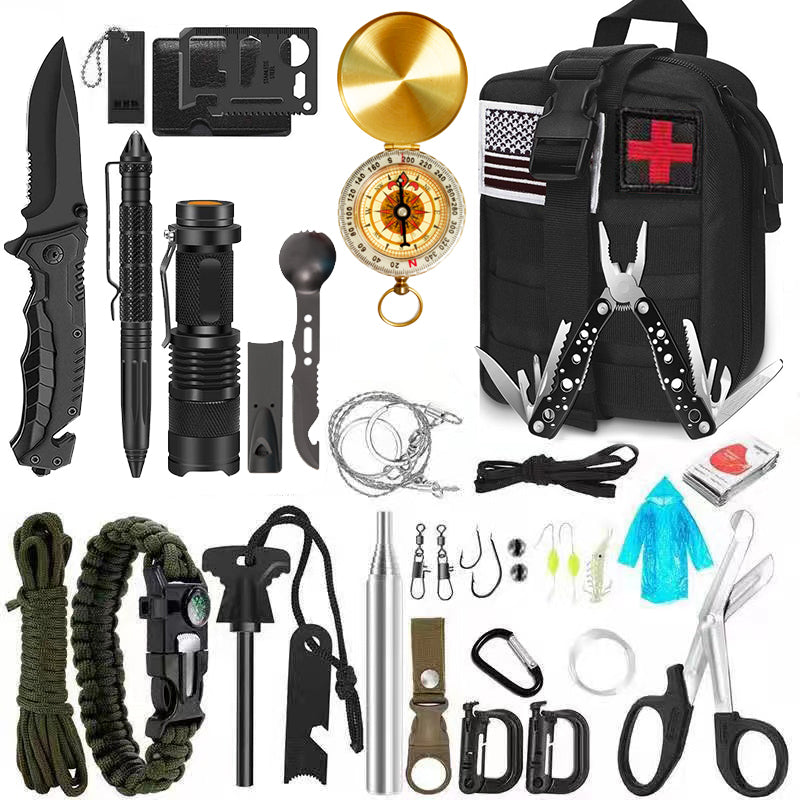 32-in-1 Emergency Survival Camping Kit - Oli Joy Sports 