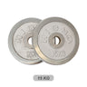 Olympic Silver Cast Iron Weight Plates 2.5/5/7.5/10/15/20kg - Oli Joy Sports 