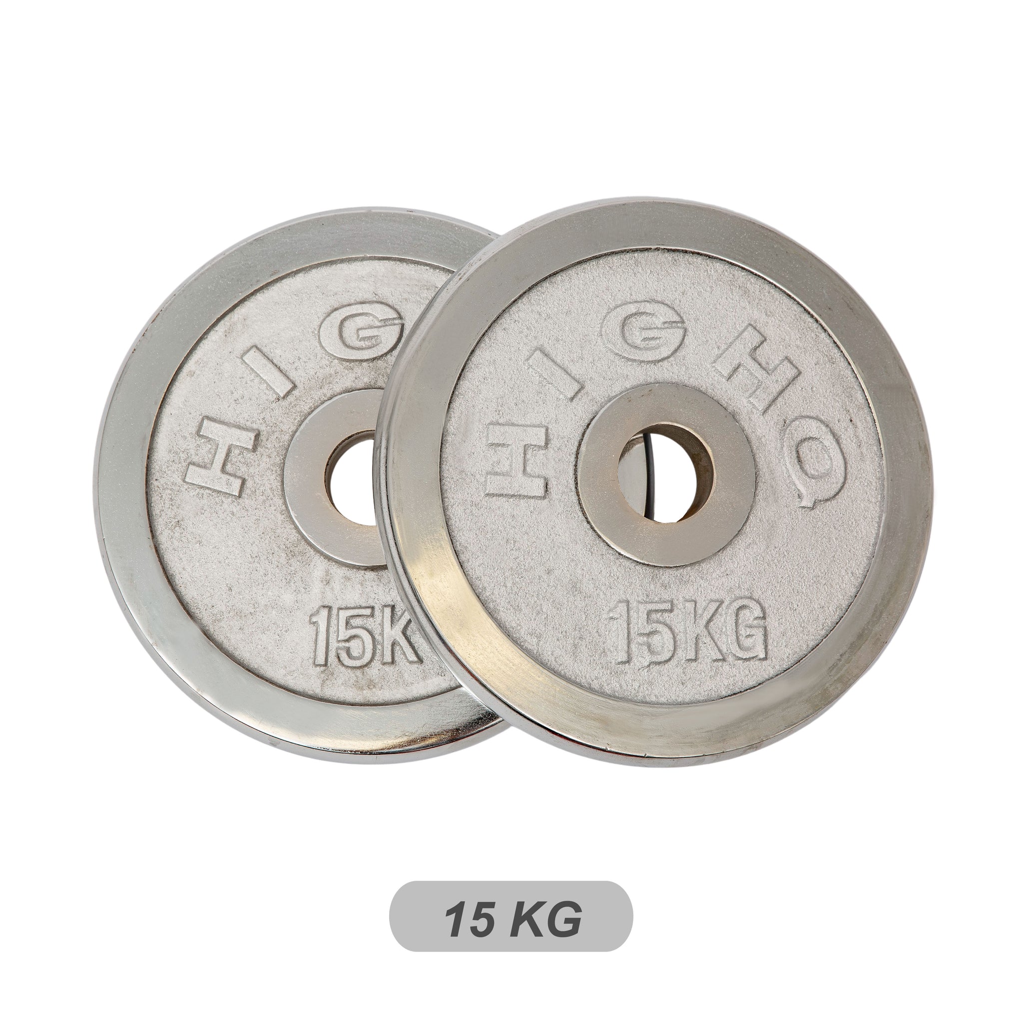 Olympic Silver Cast Iron Weight Plates 2.5/5/7.5/10/15/20kg - Oli Joy Sports 