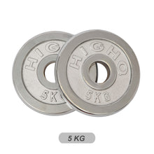 Load image into Gallery viewer, Olympic Silver Cast Iron Weight Plates 2.5/5/7.5/10/15/20kg
