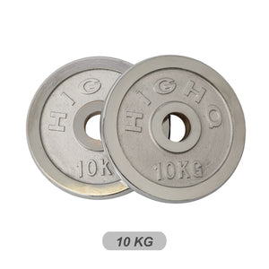 50kg Cast Iron Weight Plates & Barbell Bundle (1.2m bar)