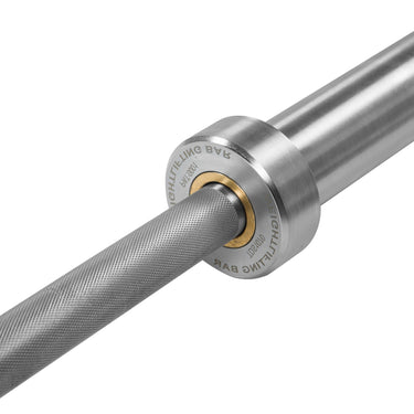 2M Elite Olympic Weight Barbell 15KG 1500LB Silver - Oli Joy Sports 