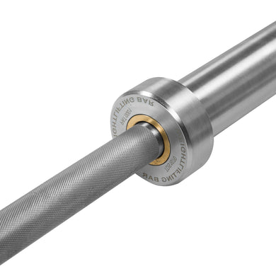 2M Elite Olympic Weight Barbell 15KG 1500LB Silver - Oli Joy Sports 