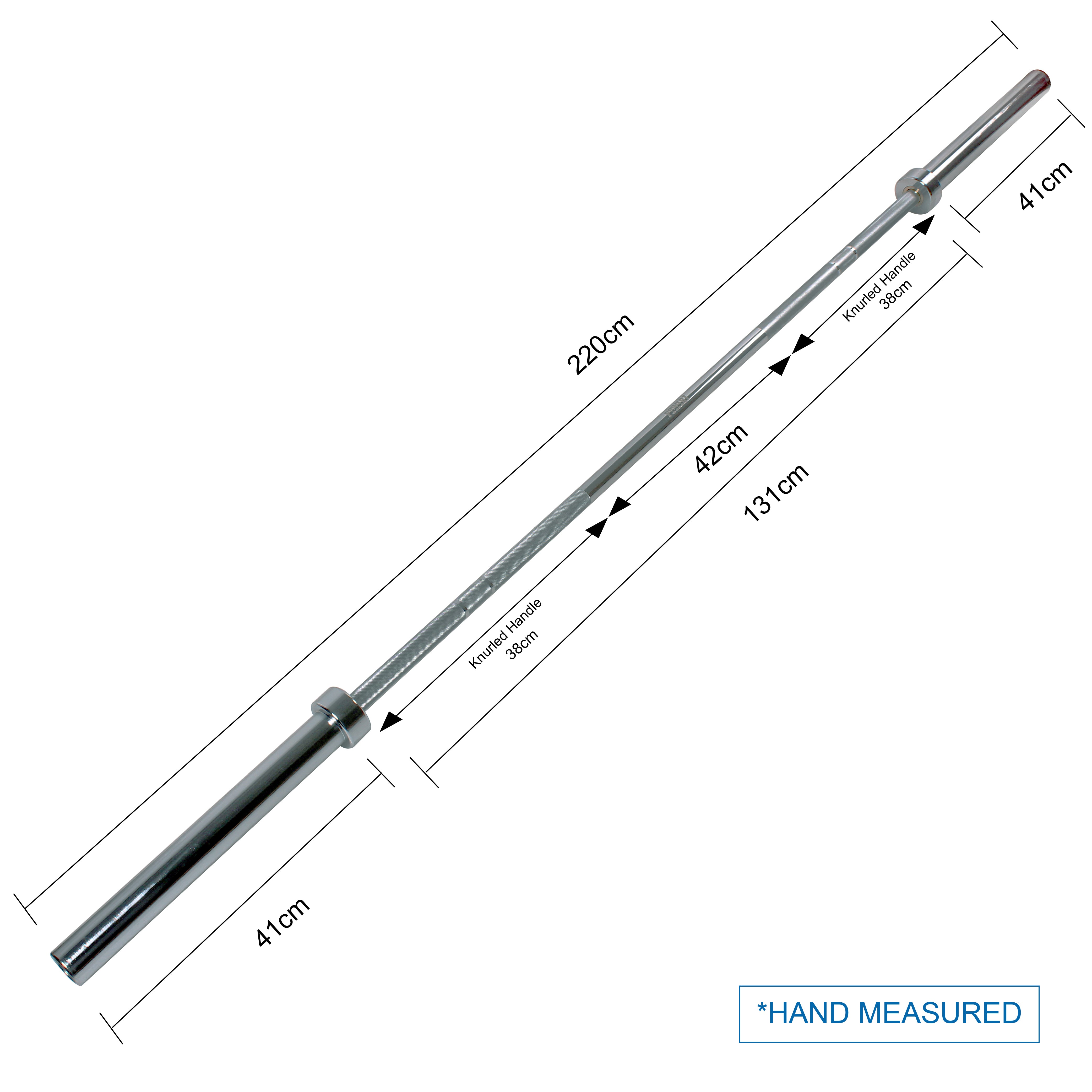 2.2M Olympic Weight Barbell Bar 20KG 700LB - Oli Joy Sports 