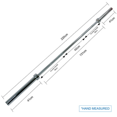 2.2M Olympic Weight Barbell Bar 20KG 700LB - Oli Joy Sports 
