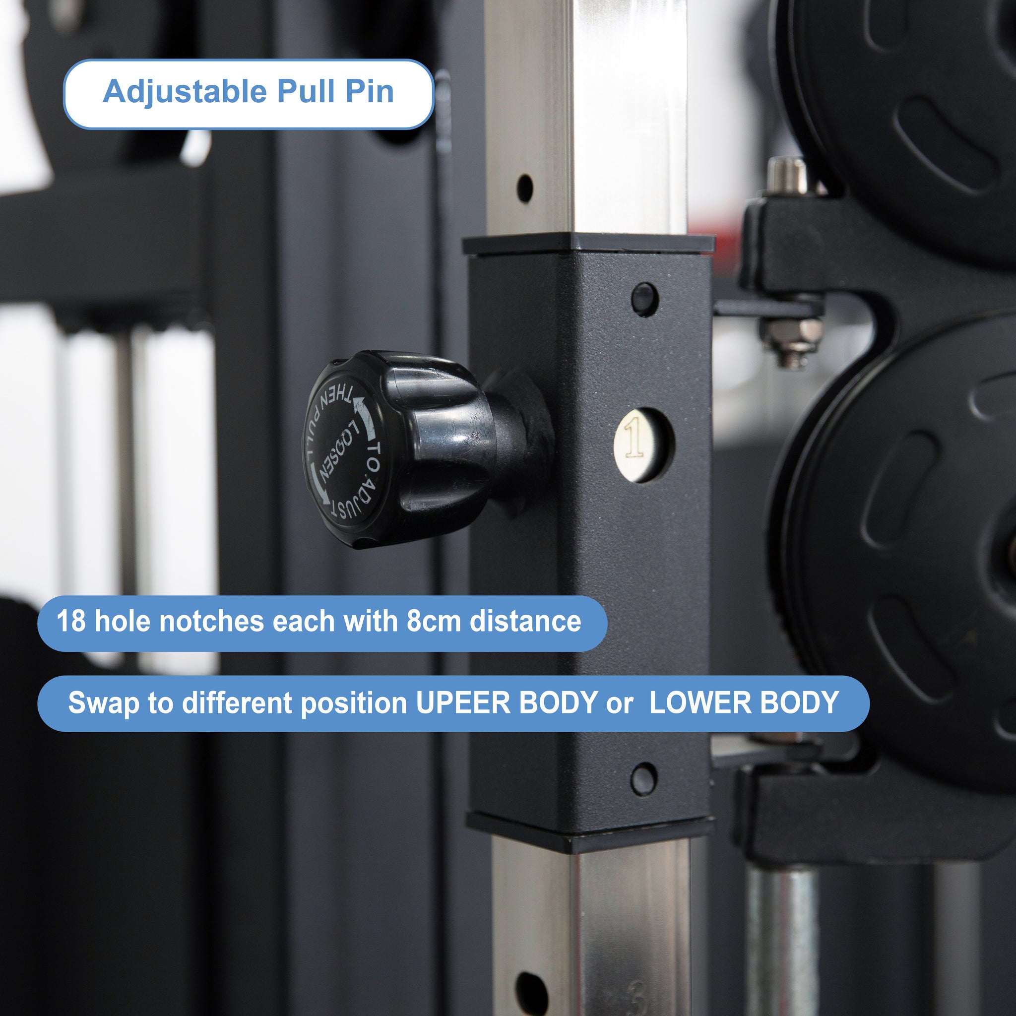 Cable Crossover Station Pin Loaded & Functional Trainer Machine - Oli Joy Sports 