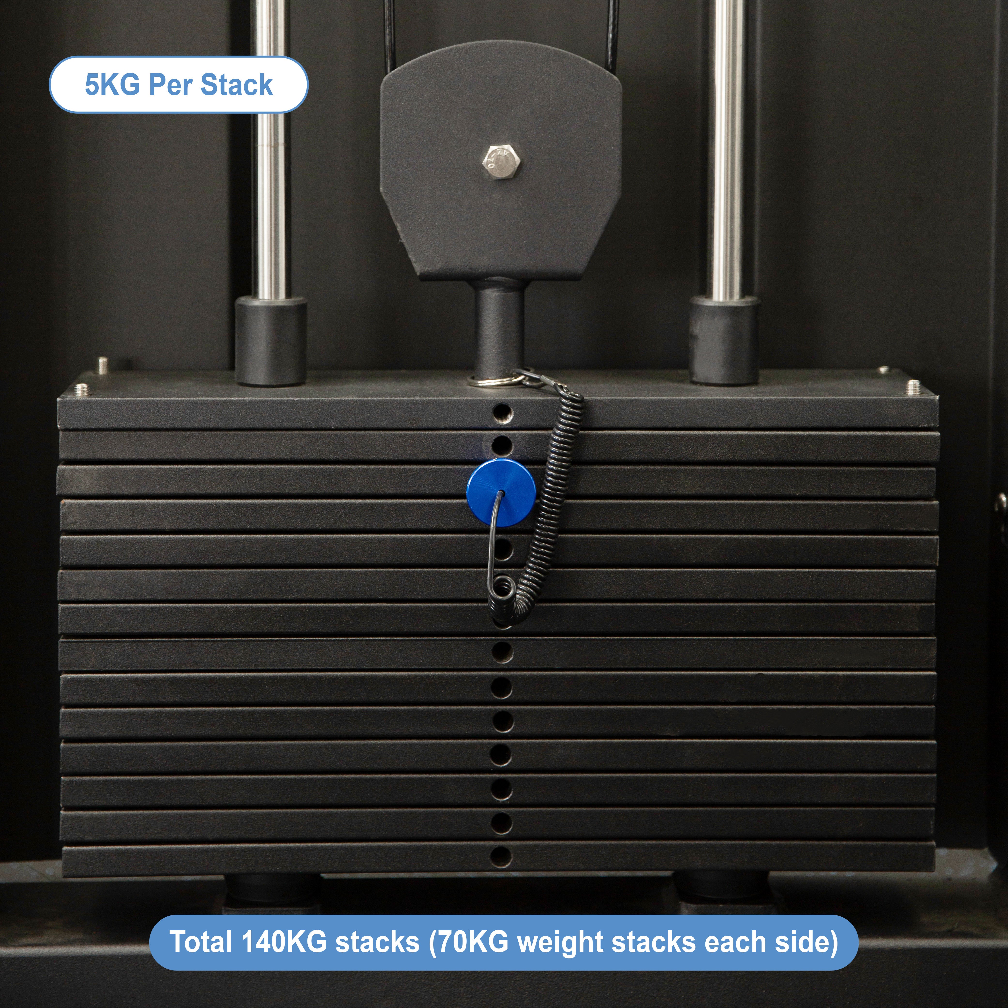 Cable Crossover Station Pin Loaded & Functional Trainer Machine - Oli Joy Sports 
