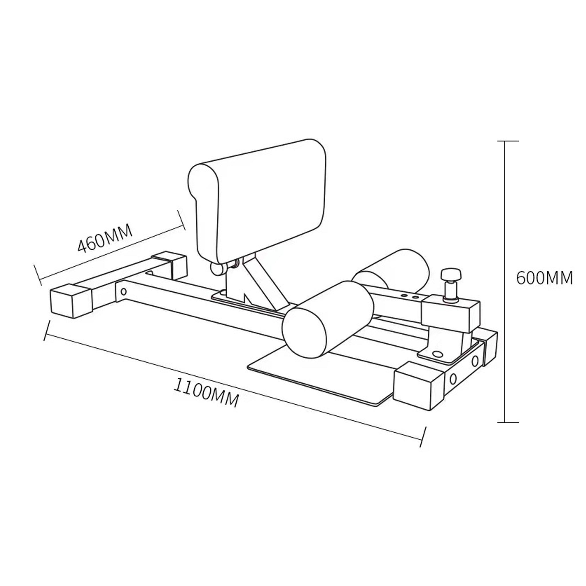 Adjustable Sissy Squat Machine - Oli Joy Sports 