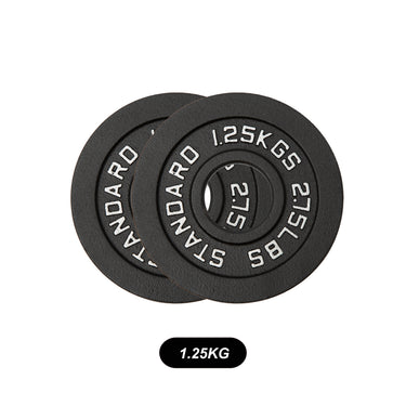 Olympic Black Cast Iron Weight Plates 1.25/2.5/5/10/15/20/25 KG - Oli Joy Sports 