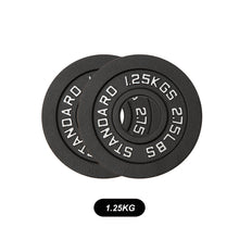Load image into Gallery viewer, Olympic Black Cast Iron Weight Plates 1.25/2.5/5/10/15/20/25 KG
