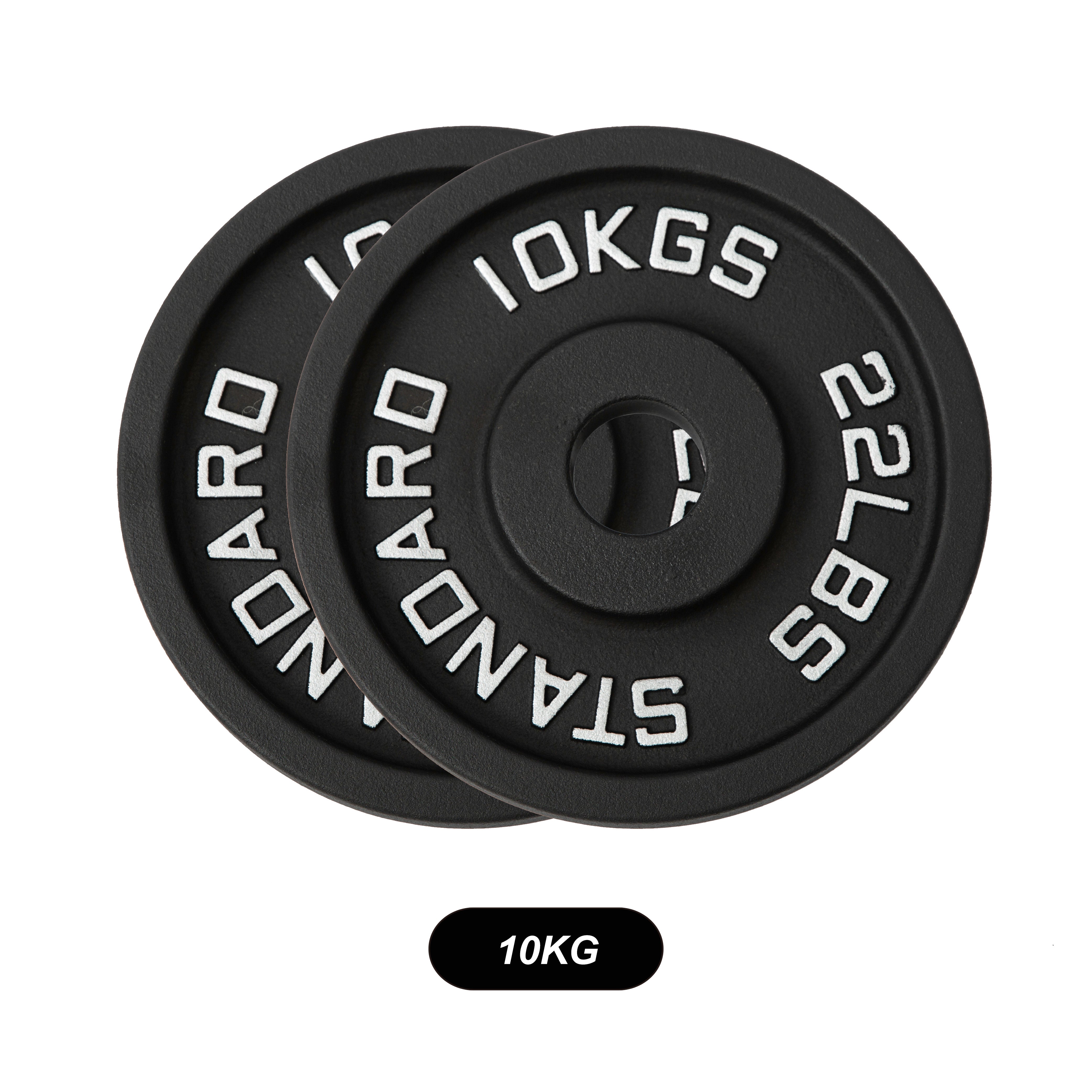 Olympic Black Cast Iron Weight Plates 1.25/2.5/5/10/15/20/25 KG - Oli Joy Sports 