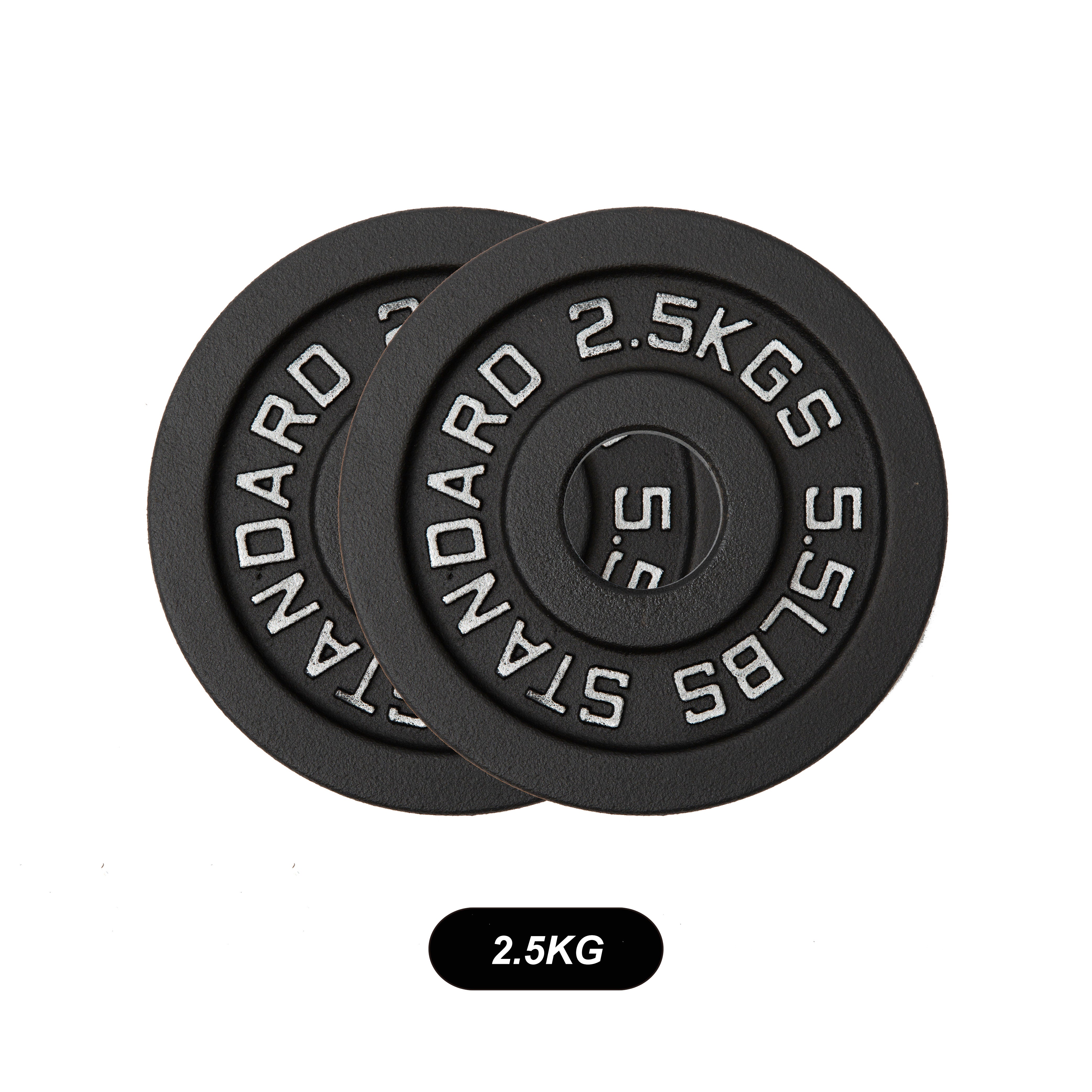 Olympic Black Cast Iron Weight Plates 1.25/2.5/5/10/15/20/25 KG - Oli Joy Sports 