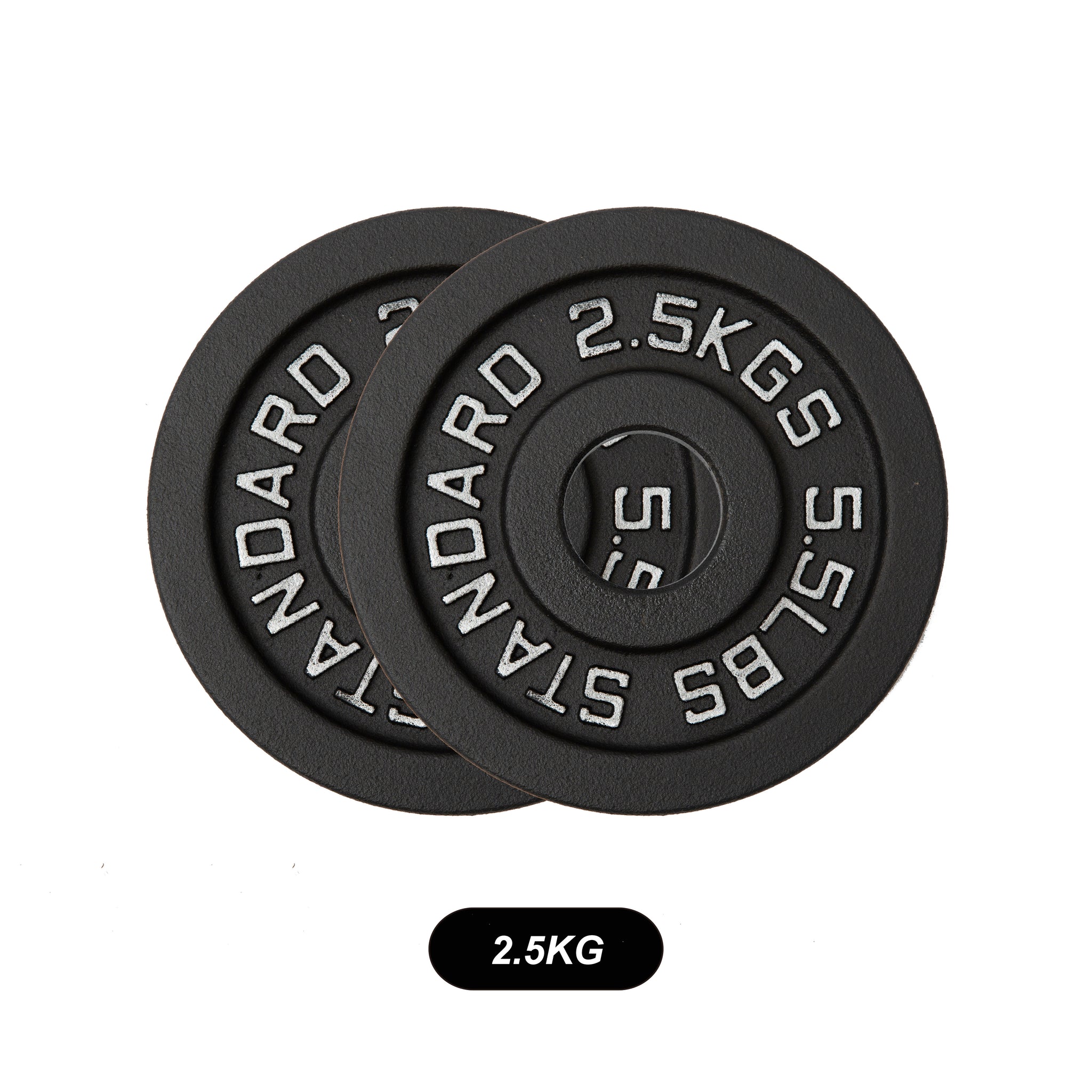 Olympic Black Cast Iron Weight Plates 1.25/2.5/5/10/15/20/25 KG - Oli Joy Sports 