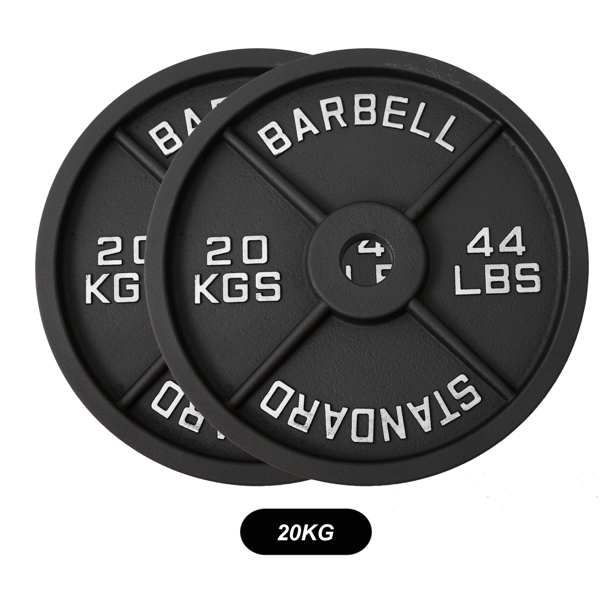 Olympic Black Cast Iron Weight Plates 1.25/2.5/5/10/15/20/25 KG - Oli Joy Sports 