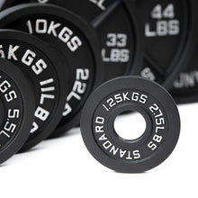 Load image into Gallery viewer, Olympic Black Cast Iron Weight Plates 1.25/2.5/5/10/15/20/25 KG
