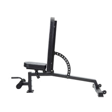 Load image into Gallery viewer, Pre Order Squat Rack Bundle - 100kg Black Bumper Weight Plates &amp; Barbell &amp; Bench
