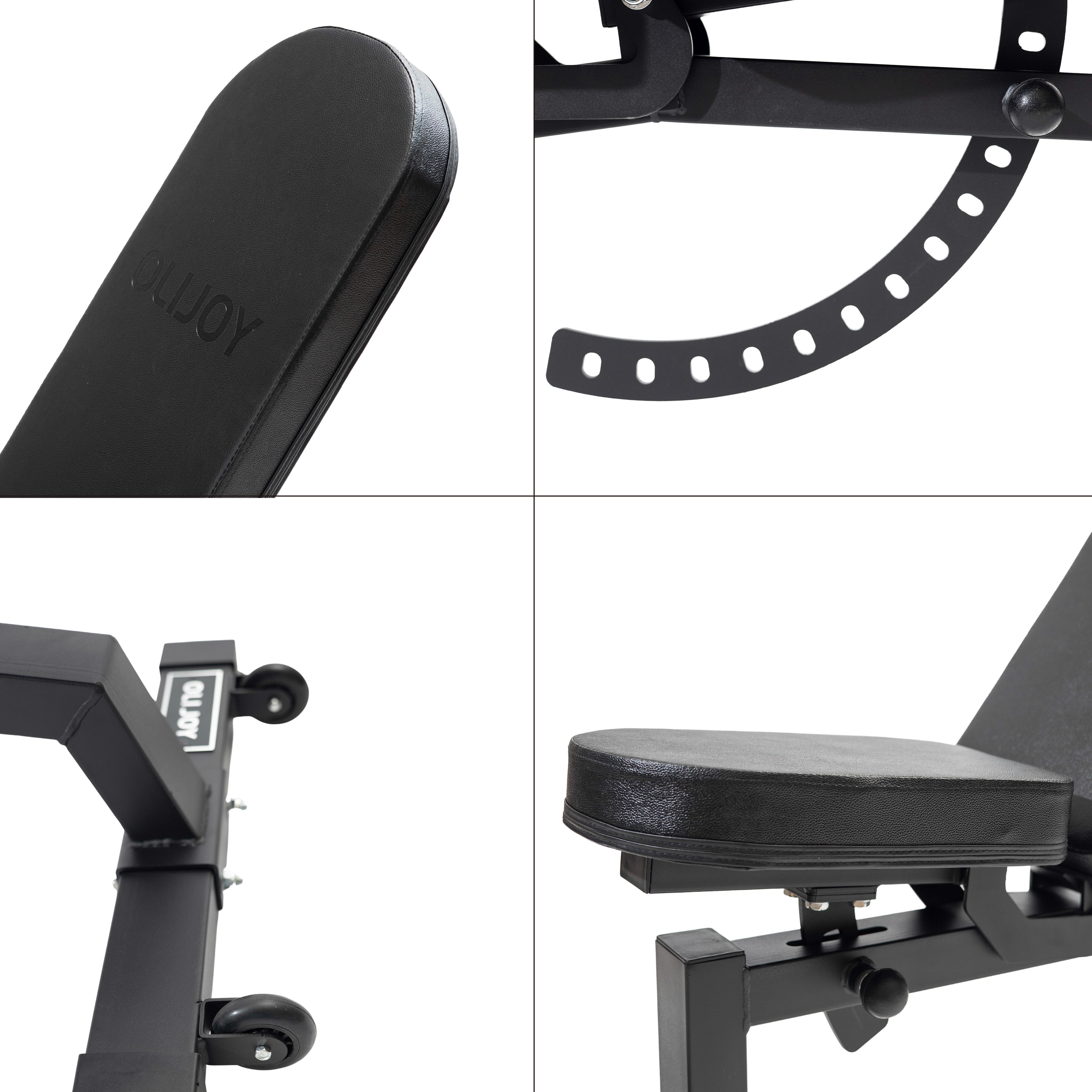 OliJoy Commercial Grade Adjustable Incline / Decline Flat Bench - Oli Joy Sports 